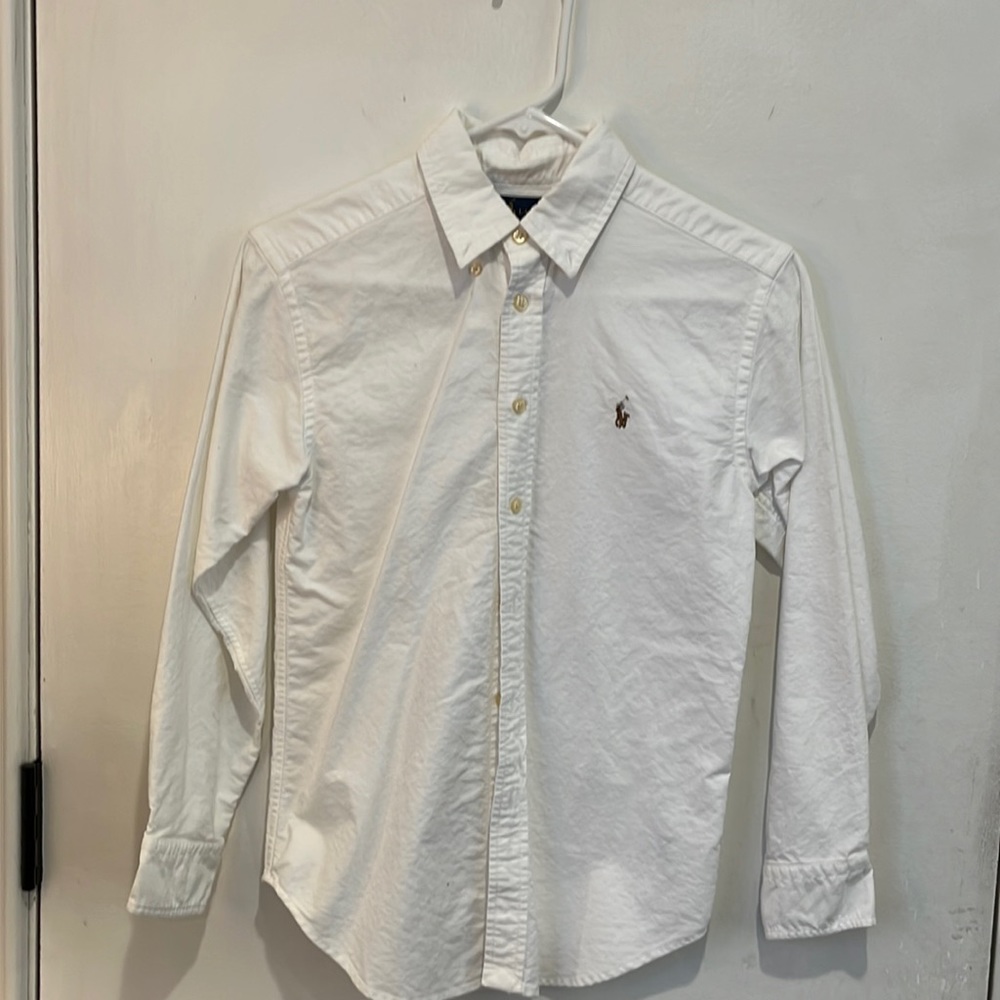 Ralph Lauren white button down shirt